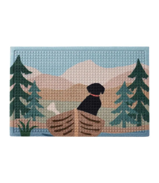 Printed Recycled Waterhog Doormat, Row Boat