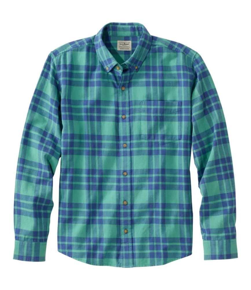 Men's Sunwashed Twill Shirt, Slightly Fitted Untucked Fit