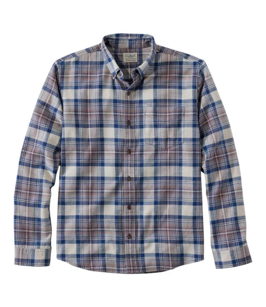Men's Sunwashed Twill Shirt, Slightly Fitted Untucked Fit