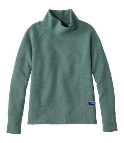 Women's Lakewashed Double-Knit Funnelneck