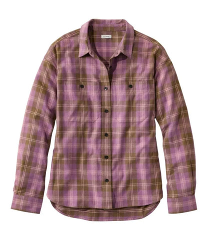 Women's Scotch Plaid Flannel Shirt, Boyfriend