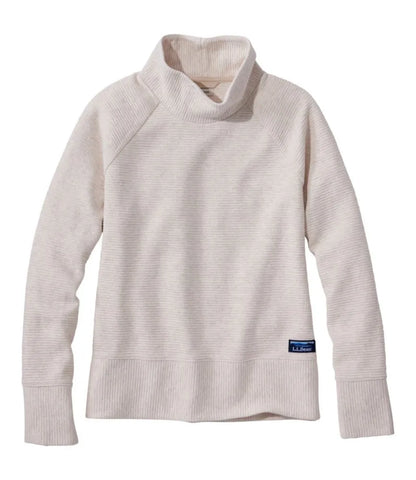 Women's Lakewashed Double-Knit Funnelneck