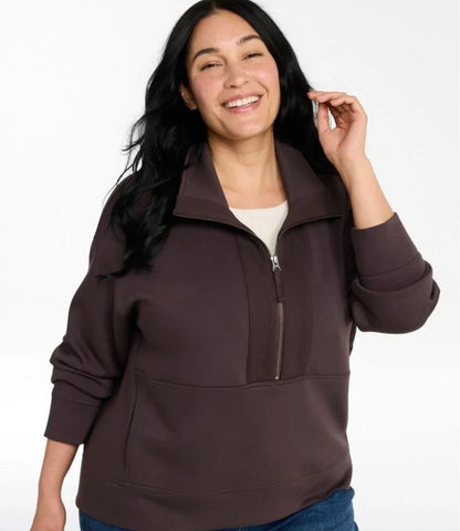 Women's L.L.Bean CloudSoft Top, Half-Zip Pullover