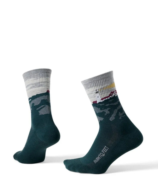 Adults' Farm to Feet Portland Headlight Lighthouse Light Cushion 3/4 Crew Socks