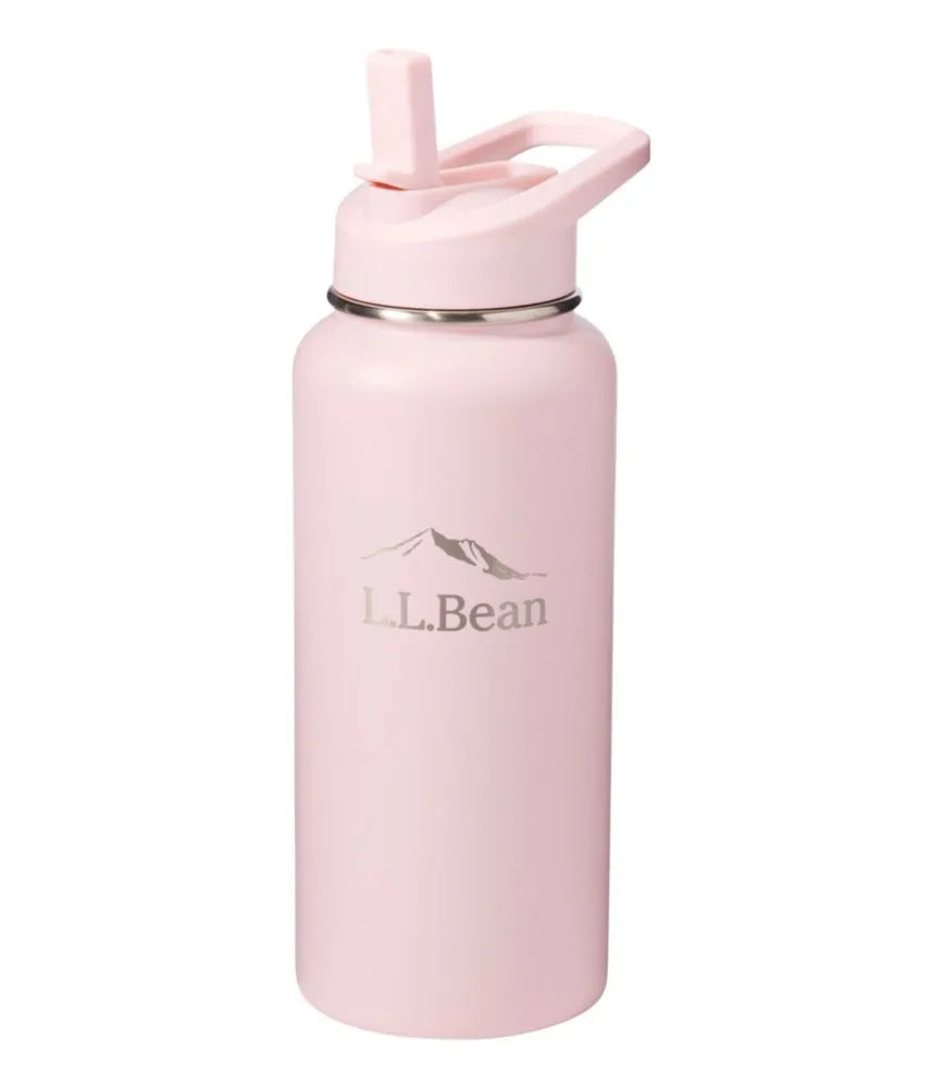 Bean Canteen Insulated Straw Water Bottle, 32 oz.