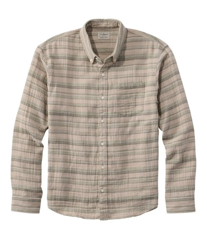 Men's Cloud Gauze Shirt, Long-Sleeve, Slightly Fitted Untucked Fit