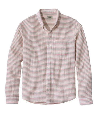 Men's Cloud Gauze Shirt, Long-Sleeve, Slightly Fitted Untucked Fit