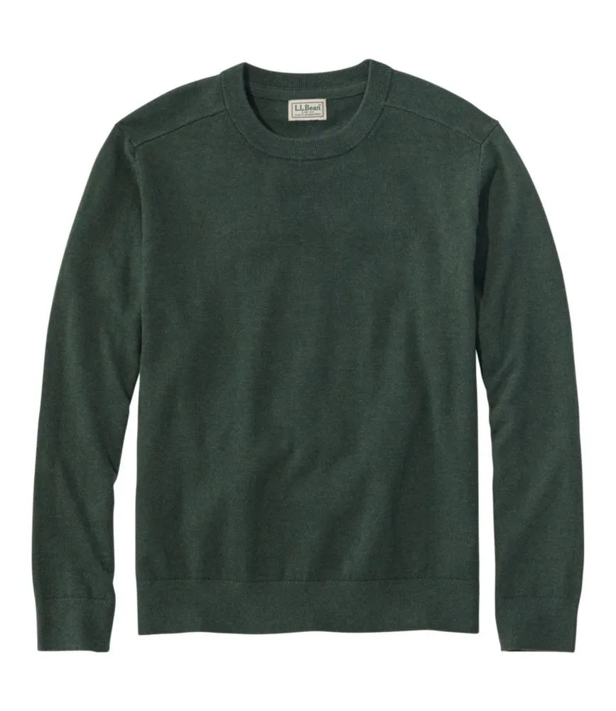 Men's All Seasons Cotton Blend Sweater, Crewneck