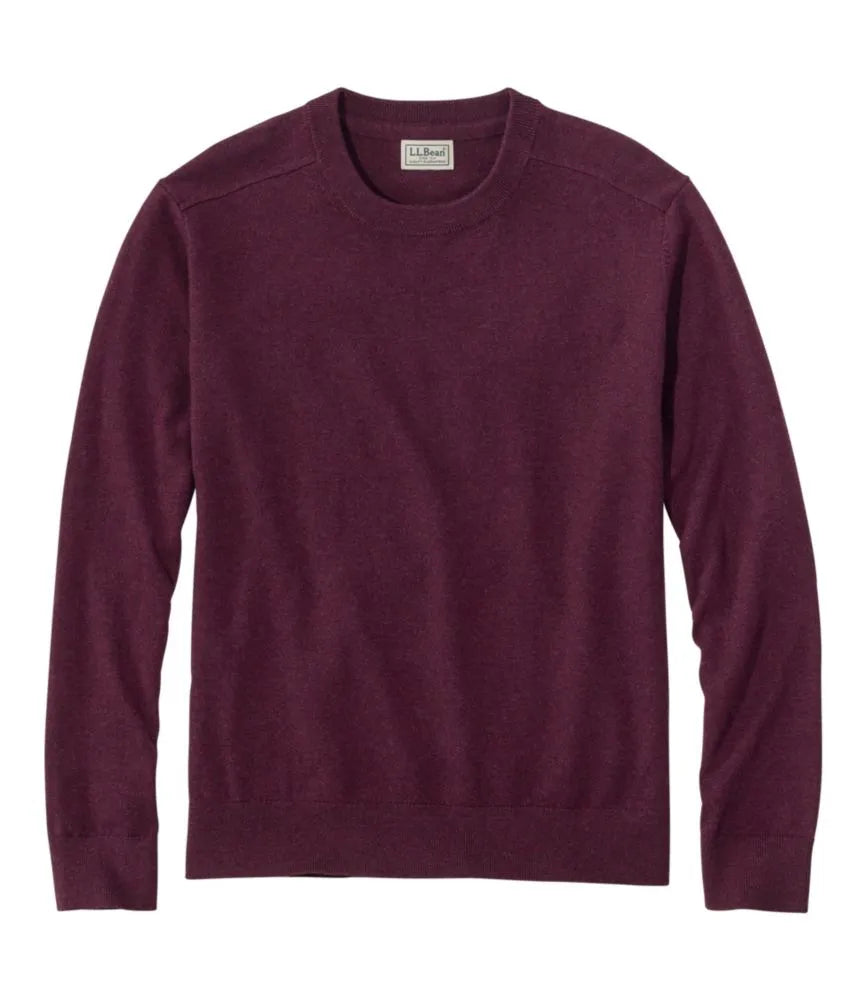Men's All Seasons Cotton Blend Sweater, Crewneck