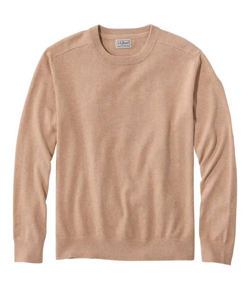 Men's All Seasons Cotton Blend Sweater, Crewneck