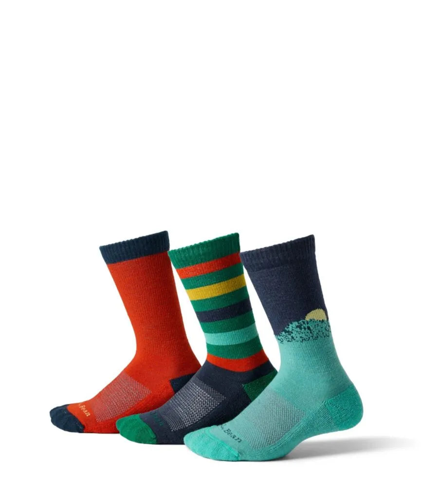 Kids' Camden Trail Socks, 3-Pack