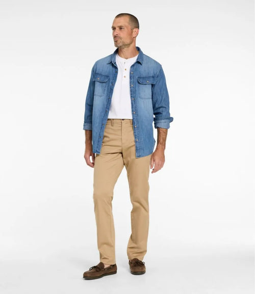 Men's Sunwashed Khaki Pants, Standard Fit