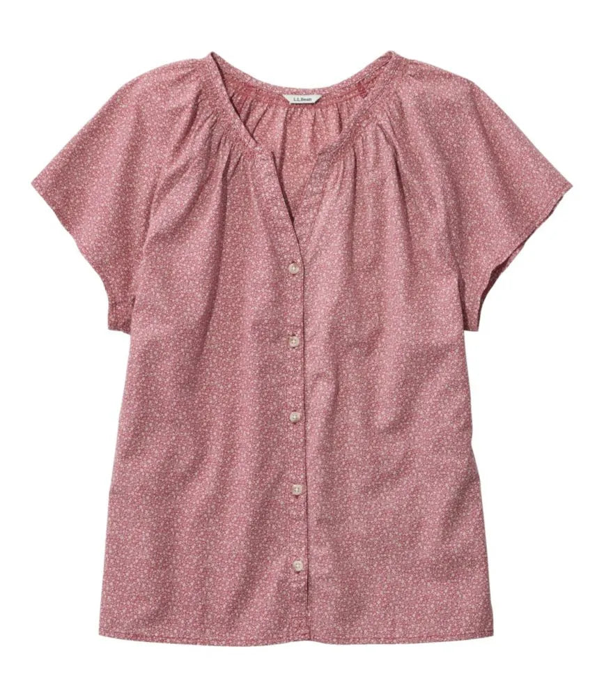 Women's Whisperweight Poplin Shirt, Short-Sleeve