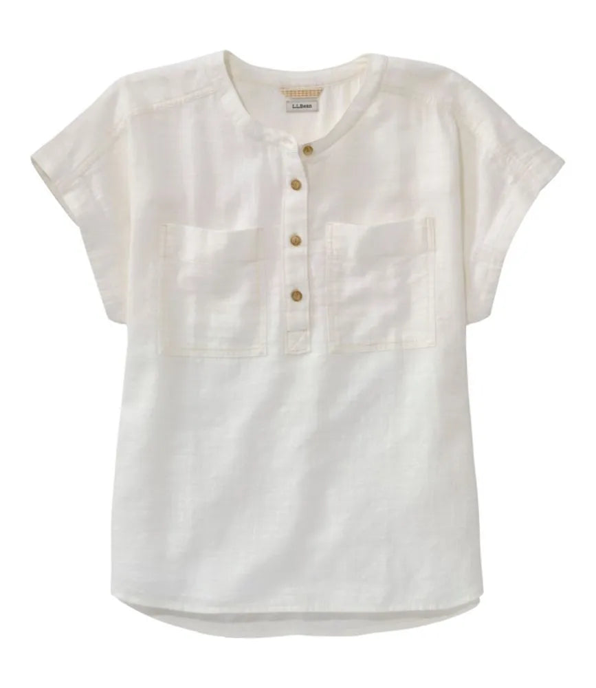 Women's L.L.Bean Day Breeze Shirt, Short-Sleeve Popover