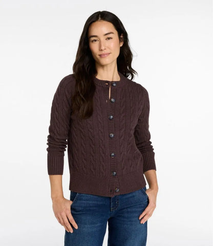 Women's The Original Double L® Sweater, Cable Cardigan