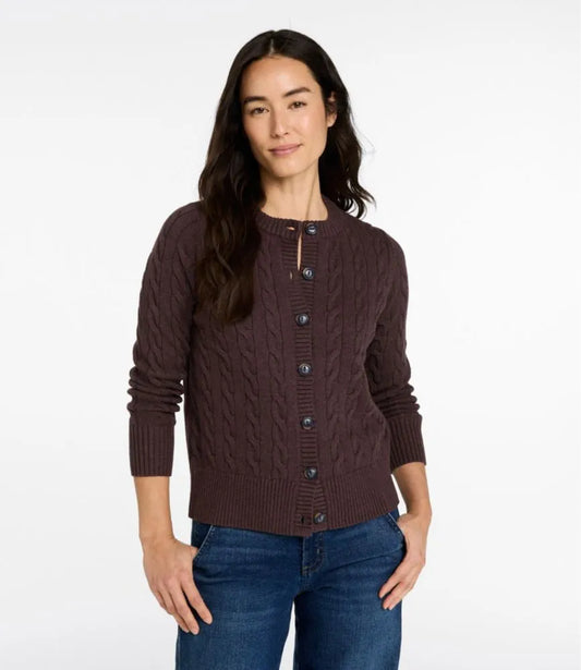 Women's The Original Double L® Sweater, Cable Cardigan