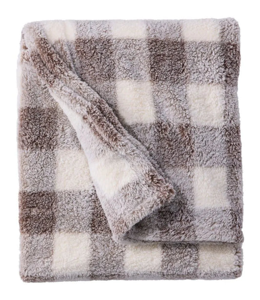Cozy Plush Throw, Plaid