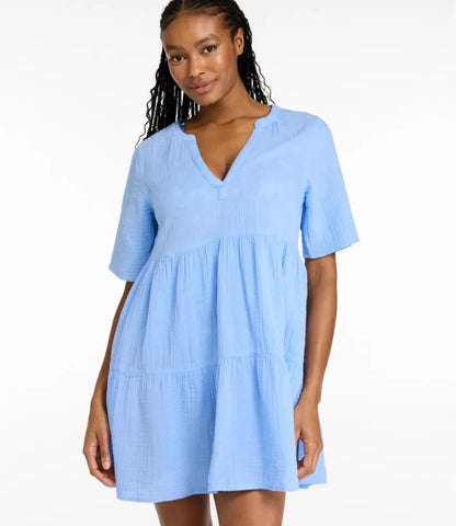 Women's Cloud Gauze Cover-Up Tiered Dress