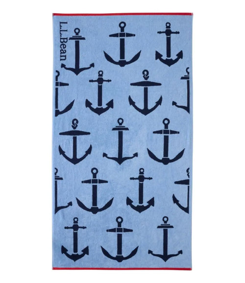 Seaside Beach Towel, Anchors