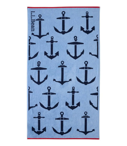 Seaside Beach Towel, Anchors