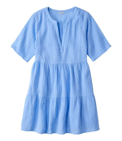 Women's Cloud Gauze Cover-Up Tiered Dress