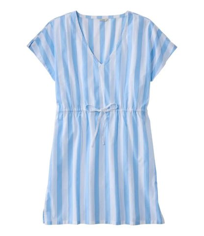 Women's L.L.Bean Coastal Cotton Cover-Up Caftan, Print