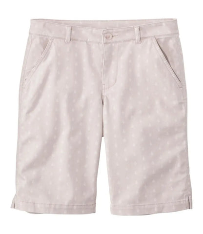 Women's Comfort Stretch Shorts, Chino Bermudas 9" Print