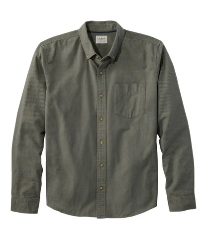 Men's Sunwashed Oxford Shirt, Slightly Fitted Untucked Fit, Stripe