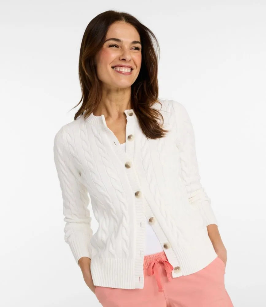 Women's The Original Double L® Sweater, Cable Cardigan