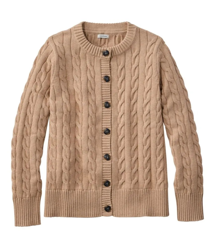 Women's The Original Double L® Sweater, Cable Cardigan
