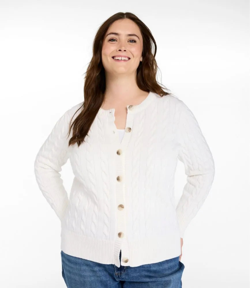 Women's The Original Double L® Sweater, Cable Cardigan