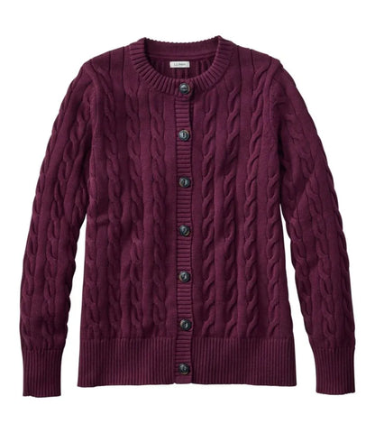 Women's The Original Double L® Sweater, Cable Cardigan