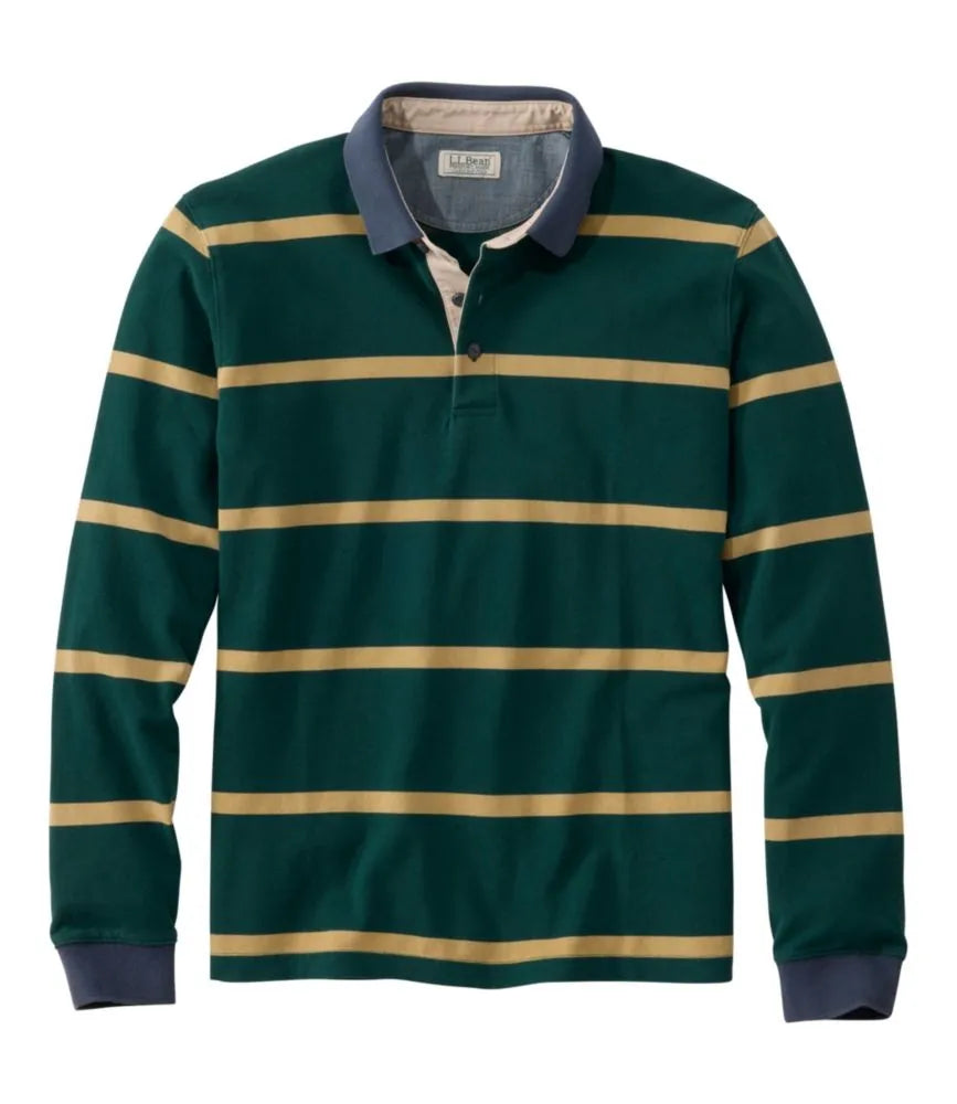 Men's Casco Bay Rugged Polo, Long-Sleeve, Stripe