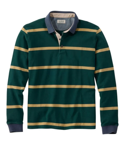 Men's Casco Bay Rugged Polo, Long-Sleeve, Stripe