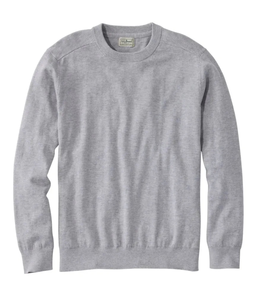 Men's All Seasons Cotton Blend Sweater, Crewneck