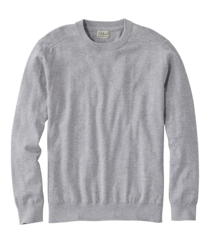 Men's All Seasons Cotton Blend Sweater, Crewneck