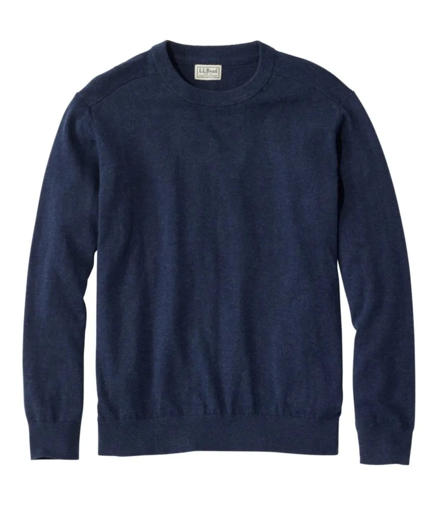 Men's All Seasons Cotton Blend Sweater, Crewneck