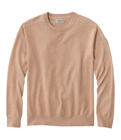 Men's All Seasons Cotton Blend Sweater, Crewneck