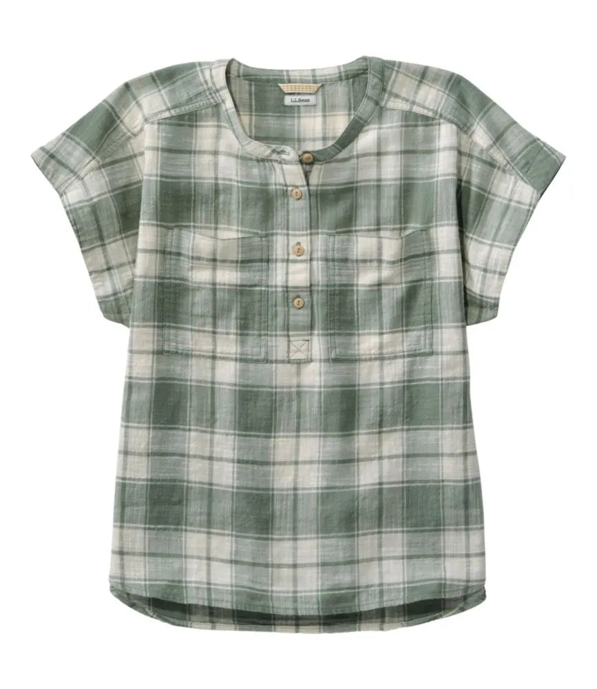 Women's L.L.Bean Day Breeze Shirt, Short-Sleeve Popover