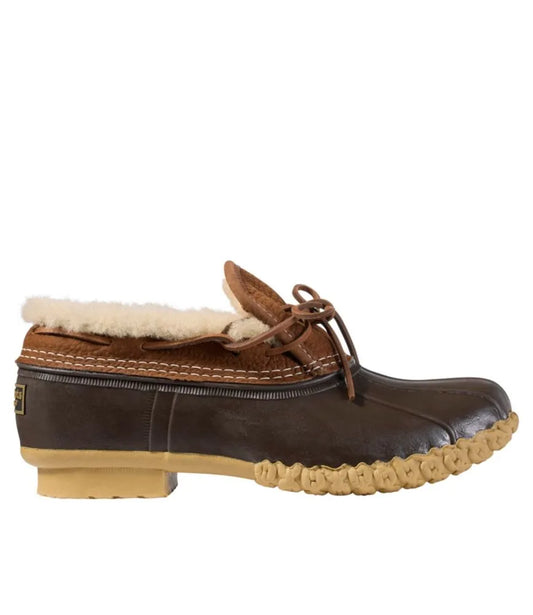 Men's Bean Boots, Shearling-Lined Rubber Mocs