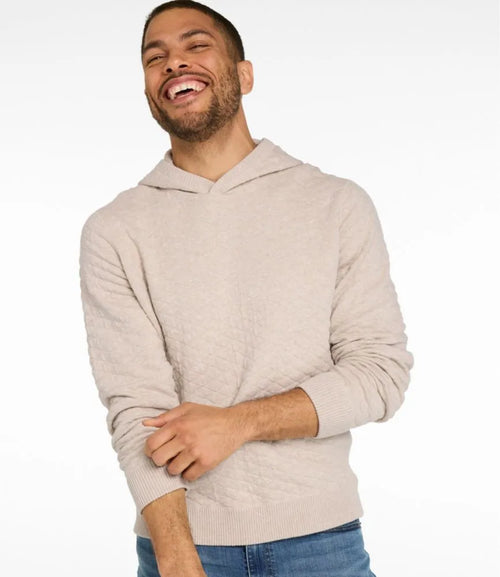 Men's Quilted Hoodie Sweater