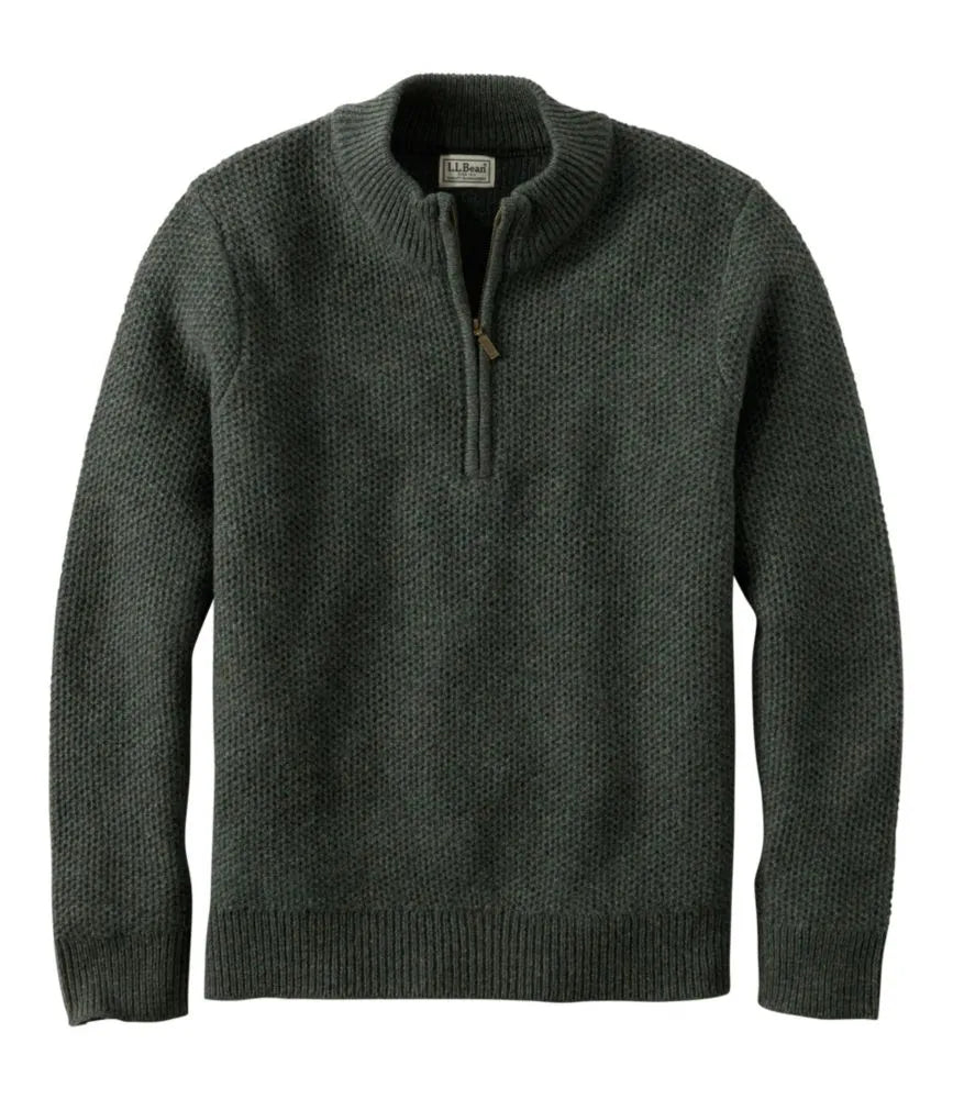 Men's Heritage Honeycomb Sweater, Quarter-Zip