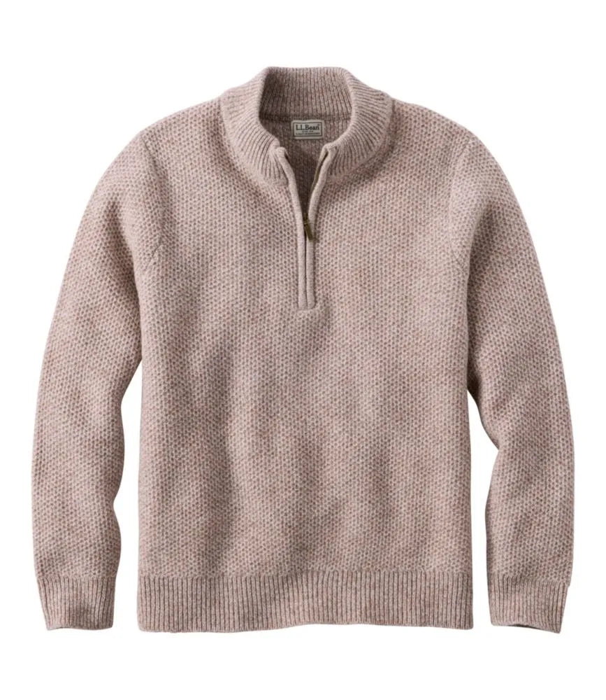 Men's Heritage Honeycomb Sweater, Quarter-Zip