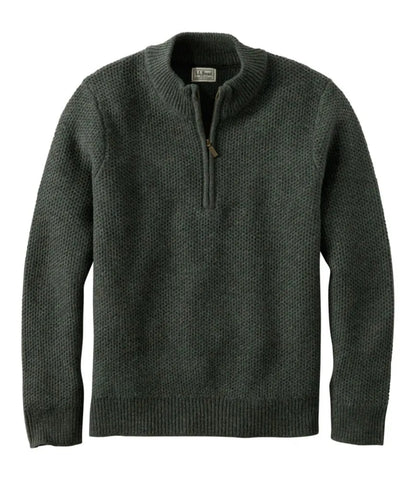 Men's Heritage Honeycomb Sweater, Quarter-Zip