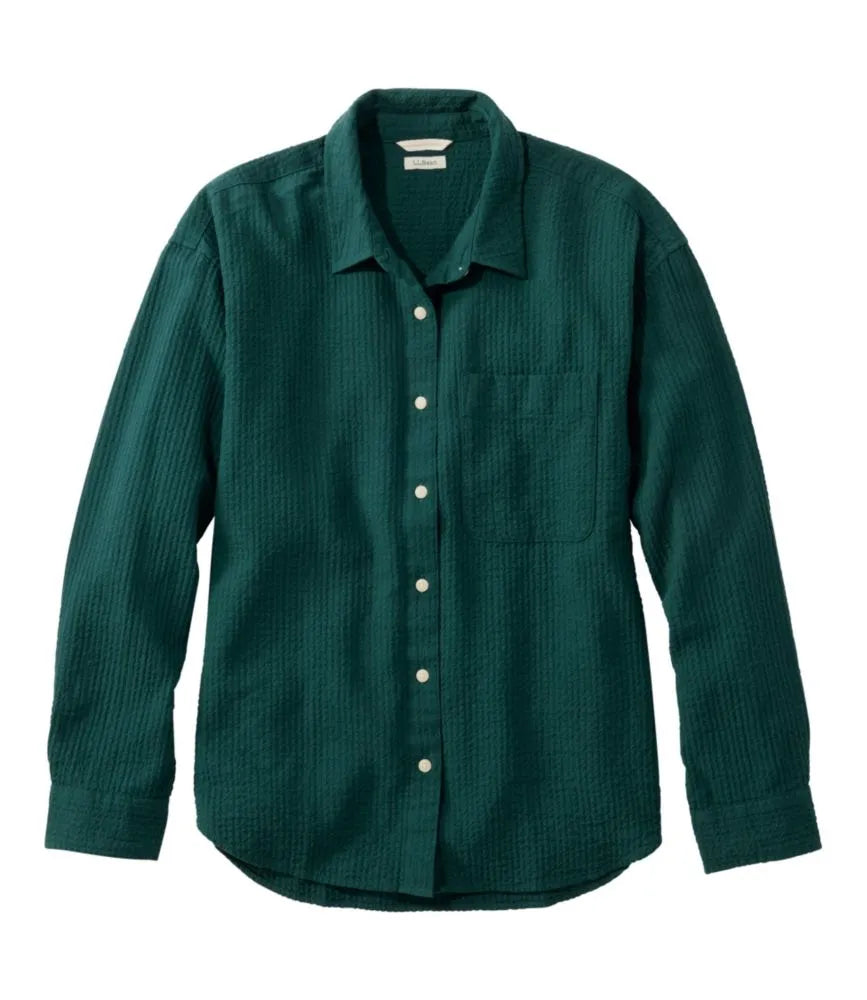 Women's Sunwashed Textured Big Shirt