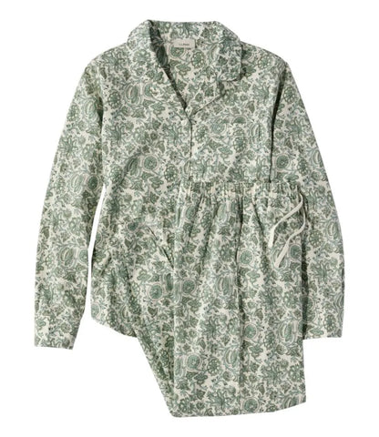 Women's Bean's Poplin Pajama Set