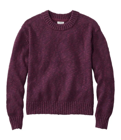 Women's Cotton Ragg Sweater, Relaxed Crewneck