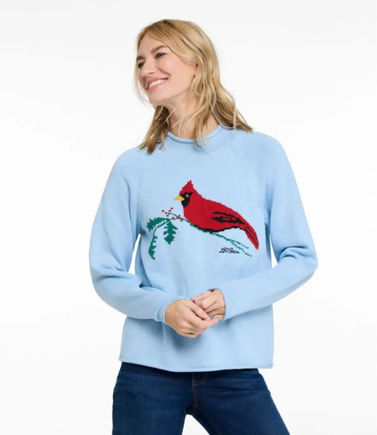 Women's The Original Double L® Sweater, Novelty Rollneck