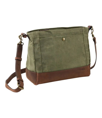 Waxed Canvas Crossbody, Large