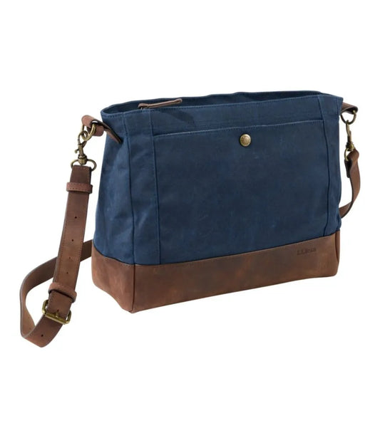 Waxed Canvas Crossbody, Large